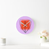 Mod Art Heart Runde Wanduhr (Zuhause)