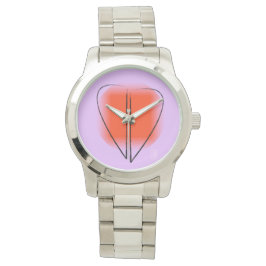 Mod Art Heart Women's Oversized Armbanduhr