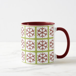 Mod-Art-rote grüne Tasse