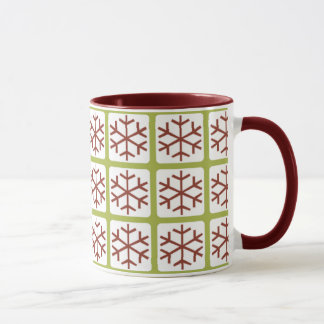 Mod-Art-rote grüne Tasse