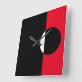 Mod Art Shapes Quadratische Wanduhr (Winkel)