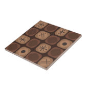 Mod Art Soft Cubes Brown aus den 1950er Jahren Fliese (Seite)