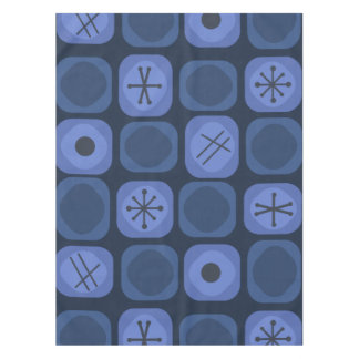 Mod Art Soft Cubes Navy Blue aus den 50er Jahren Tischdecke