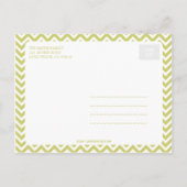 Mod Baby Birth Announcement - Sage Ankündigungspostkarte (Rückseite)