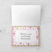 Mod-Baby danken Ihnen zu kardieren Dankeskarte (Innenseite)