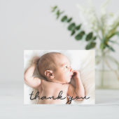 Mod Baby Name und Foto Geburtsname Postkarte (Stehend Vorderseite)