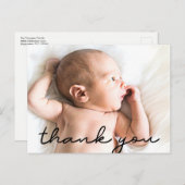 Mod Baby Name und Foto Geburtsname Postkarte (Vorne/Hinten)