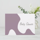 Mod Baby Shower Einladung (Stehend Vorderseite)