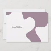 Mod Baby Shower Einladung (Rückseite)