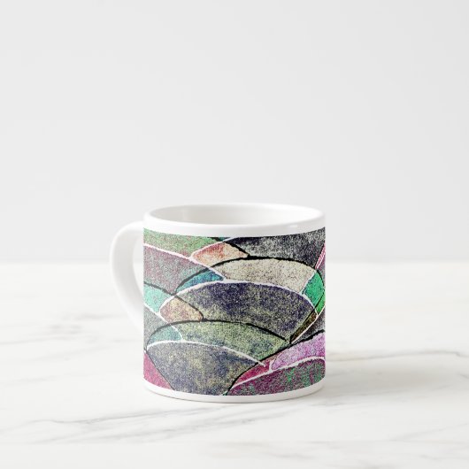 Mod Beunruhigte Textur Espresso Tasse (Vorderseite Links)