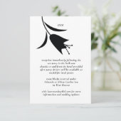 MOD BLACK TULIP WEDD BEGLEITKARTE (Stehend Vorderseite)
