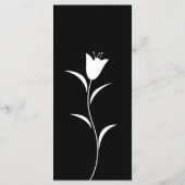 MOD BLACK TULIP WEDD MENÜKARTE (Rückseite)