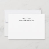 MOD BLACK TULIP WEDD RSVP KARTE (Rückseite)