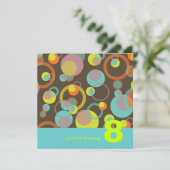 Mod Blasen-Party Einladungen (Stehend Vorderseite)