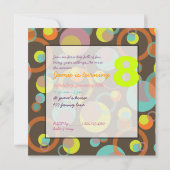 Mod Blasen-Party Einladungen (Rückseite)