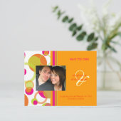 Mod-Blasen, Postkarten für Save the Date Foto, (Stehend Vorderseite)