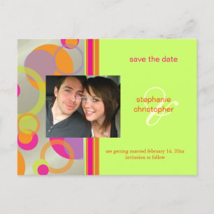 Mod-Blasen, Postkarten für Save the Date Foto,