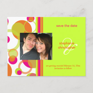 Mod-Blasen, Postkarten für Save the Date Foto,