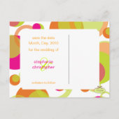 Mod-Blasen, Postkarten für Save the Date Foto, (Rückseite)