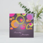 Mod-Blasen/zeitgenössische Einladungen (Stehend Vorderseite)