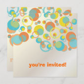 Mod-Blasen/zeitgenössische Einladungen (Vorne/Hinten)