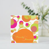 Mod-Blasen/zeitgenössische Einladungen (Stehend Vorderseite)