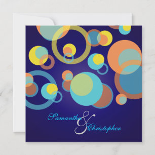 Mod Blasen/zeitgenössische Einladungen/DIY Farbe Einladung