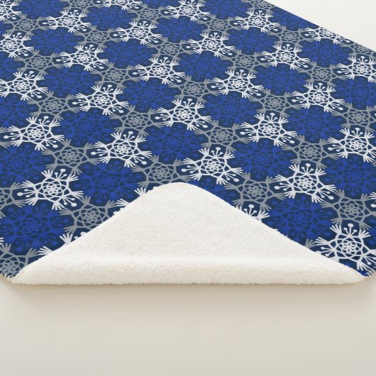 Mod Blizzard Giant Snowflake Sherpa Blanket Sherpadecke (3/4)