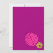 MOD BLOOMS - Hochzeit, Geburtstag oder ein beliebi Einladung (Rückseite)