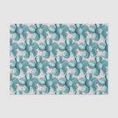 MOD Blue Daisy Blume - Retro 60er Sommerhochzeit Seidenpapier (Vorderseite)