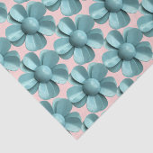 MOD Blue Daisy Blume - Retro 60er Sommerhochzeit Seidenpapier (Ausschnitt)