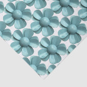 MOD Blue Daisy Blume - Retro 60er Summer Wedding Seidenpapier (Ausschnitt)