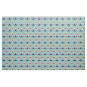 Mod Blue Geometric Stoff (Fat Quarter (45,7 x 55,9 cm))