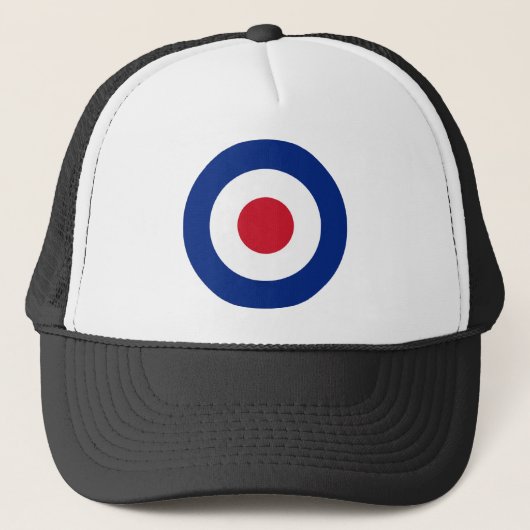 MOD Blue Red and White Baseball Cap | MOD Geschenk Truckerkappe (Vorderseite)
