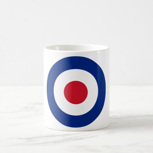 MOD Blue Red and White Coffee Tasse | MOD Geschenk (Mittel)