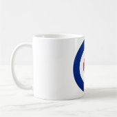 MOD Blue Red and White Coffee Tasse | MOD Geschenk (Links)