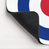MOD Blue Red and White Mouse Pad | MOD Geschenke Mousepad (Ecke)