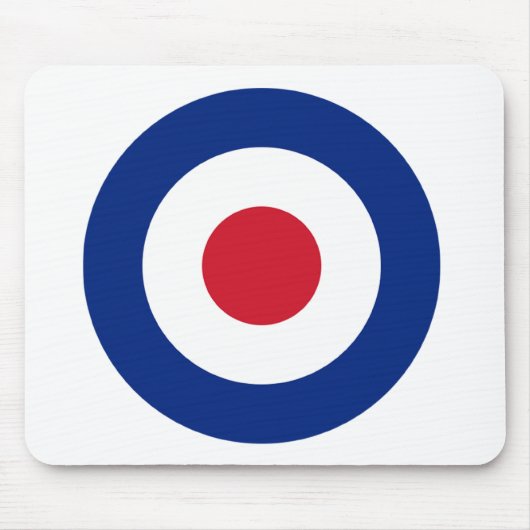 MOD Blue Red and White Mouse Pad | MOD Geschenke Mousepad (Vorne)