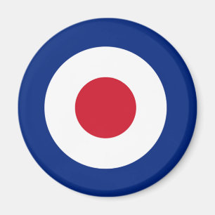 MOD Blue Red and White Round Magnet   MOD Geschenk