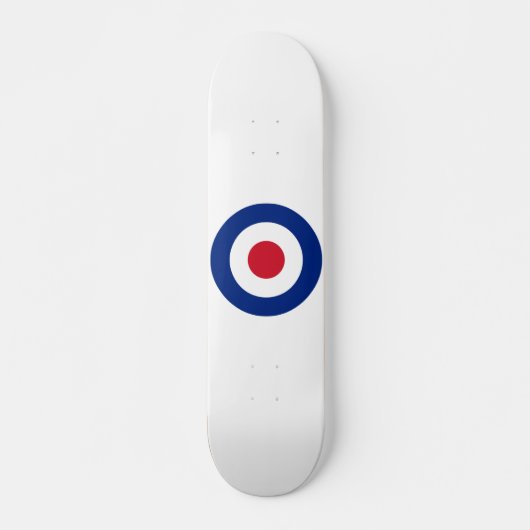 MOD Blue Red and White Skateboard | MOD Geschenke (Vorne)