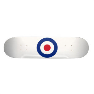 Mod Blue Red and White Skateboard MOD Geschenke