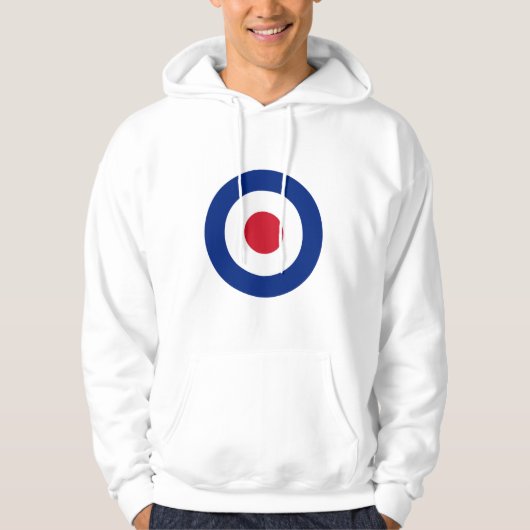 MOD Blue Red und White Hoodie | MOD Lässige Gesche (Vorderseite)