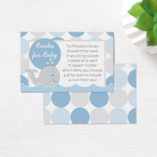 Mod Blue Whale Baby Showkarte