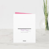 Mod blühen Pariser Eiffel-Turm danken Ihnen Karten (Rückseite)