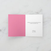 Mod blühen Pariser Eiffel-Turm danken Ihnen Karten (Innenseite)