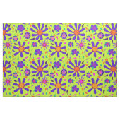 Mod-Blume auf Peridot Large Repeat Stoff (Fat Quarter (45,7 x 55,9 cm))