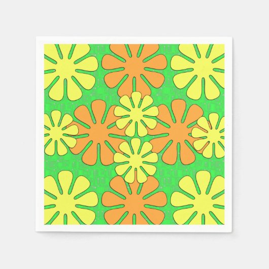 Mod-Blume-Design Serviette (Vorderseite)