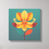 Mod Blume Leinwanddruck (Vorderseite)