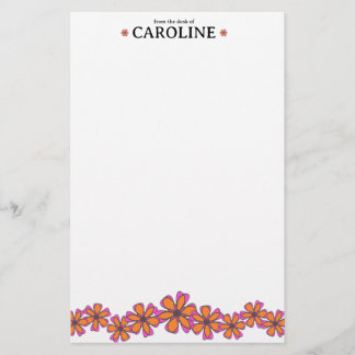 Mod Blume Personal Stationery Briefpapier