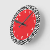 Mod Blume Power Runde Wanduhr (Winkel)
